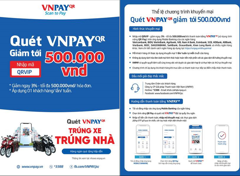 Giảm THÊM đến 500.000đ khi thanh toán bằng VNPay tại khonemtonghop 15