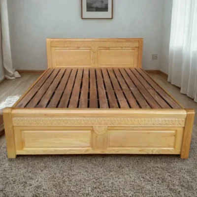 Giường gỗ sồi
