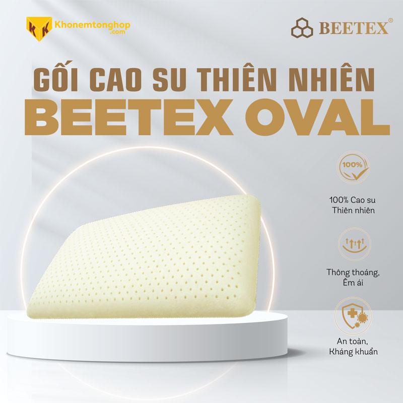 Gối Cao Su Thiên Nhiên Beetex Oval 14 Gối cao su thiên nhiên Beetex Oval