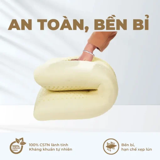 Gối cao su thiên nhiên Beetex Oval 3