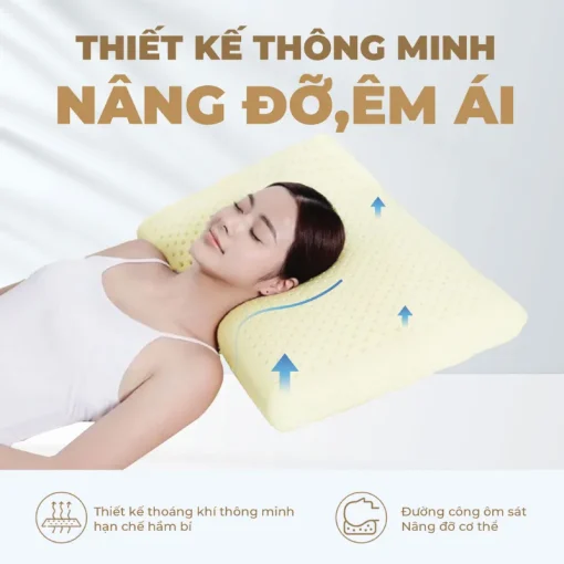 Gối cao su thiên nhiên Beetex Oval 5