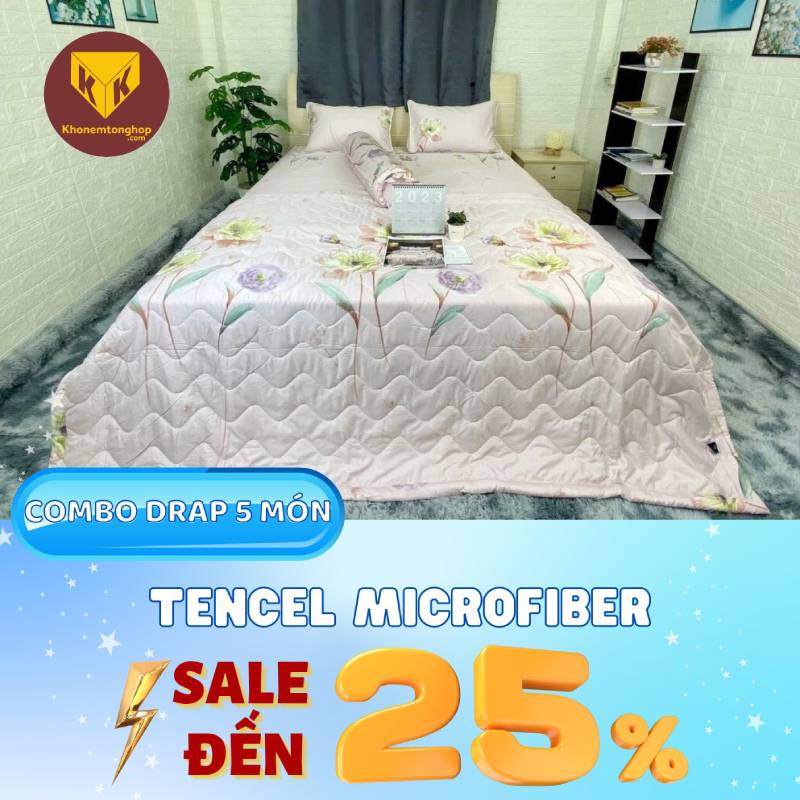 Bộ drap Tencel Microfiber Anita (4 món)
