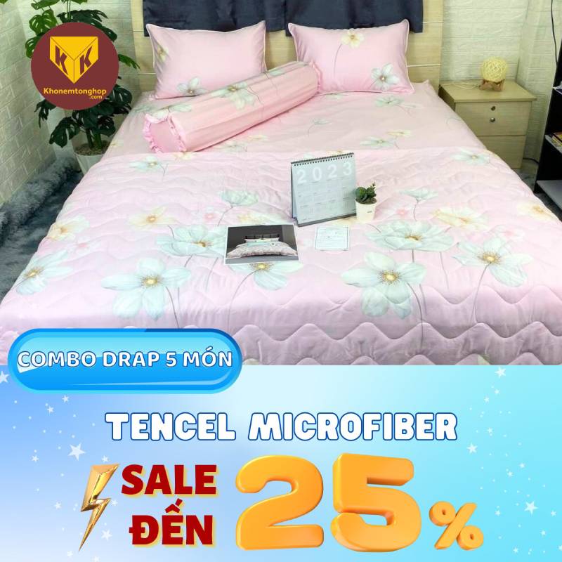 Bộ drap Tencel Microfiber Anita mềm mại và hút ẩm tốt