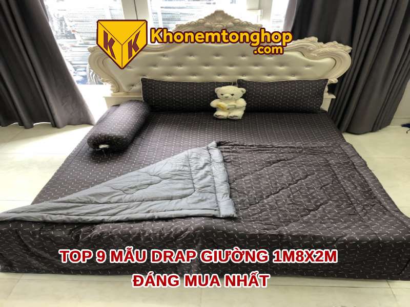 Top 9 mẫu drap giường 1m8x2m đáng mua nhất 2023