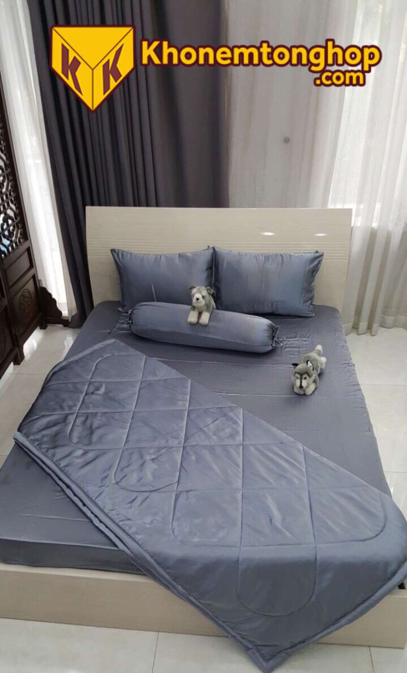 Vải may ga giường từ chất liệu lụa