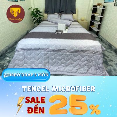 Bộ Drap mền Tencel Microfiber Anita (5 món) 26