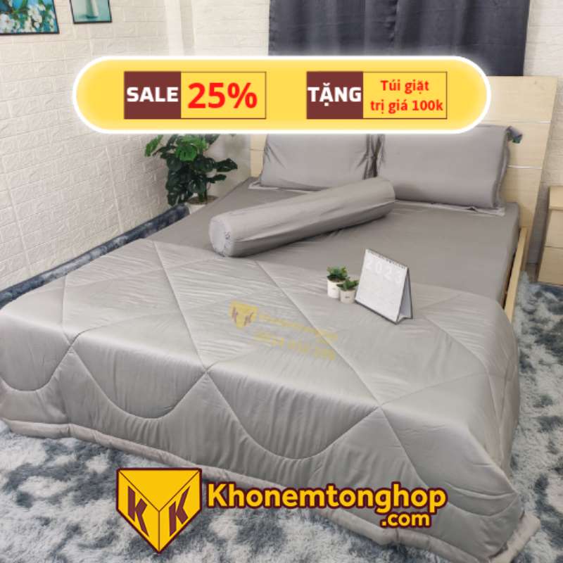 Drap giường 1m8x2m Anita Tencel cao cấp than hoạt tính