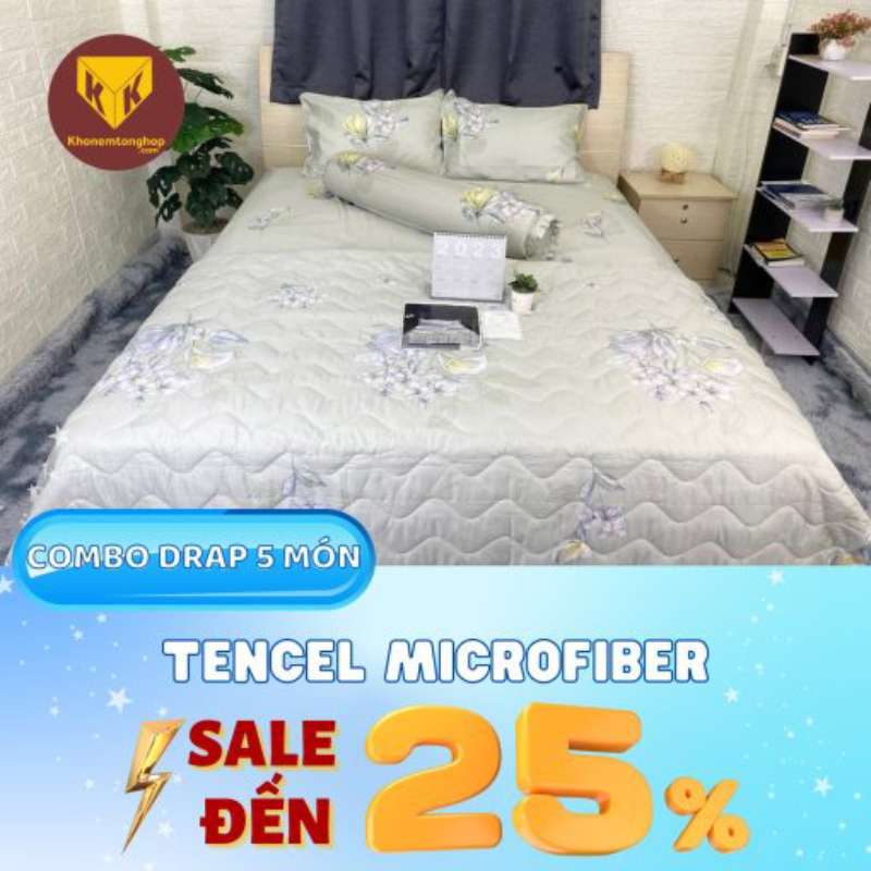Drap giường 1m8x2m Tencel Microfiber Anita
