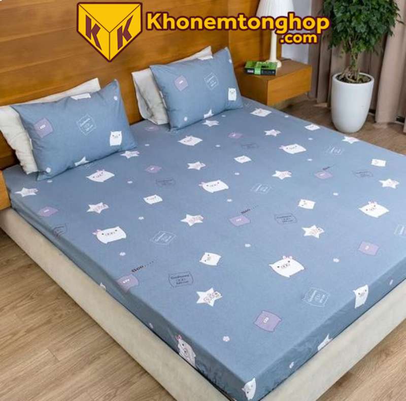 Ga giường chống thấm từ vải cotton