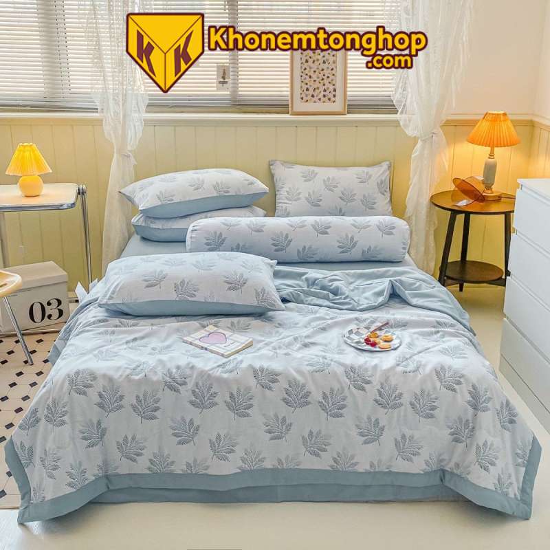 Ga giường từ chất liệu vải đũi
