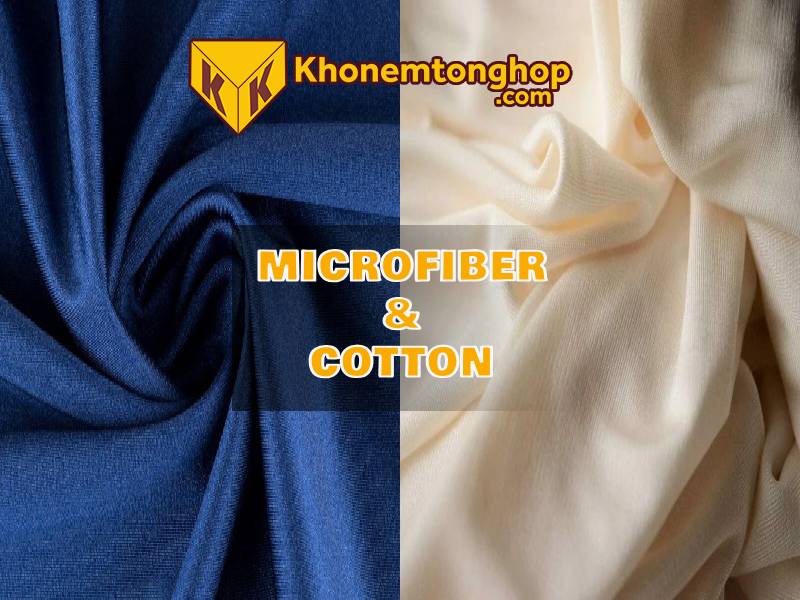 So sánh vải Microfiber và Cotton