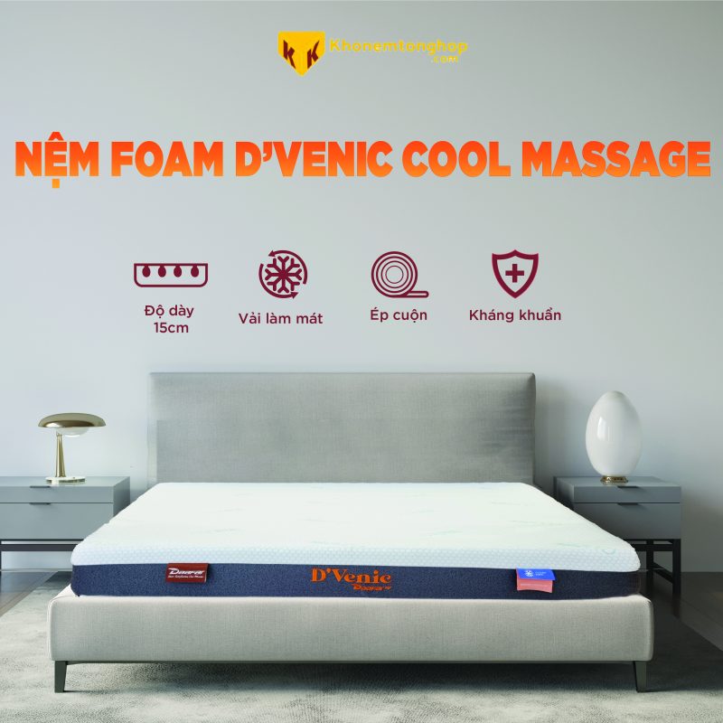 Nệm Foam D'Venic Cool Massage 10