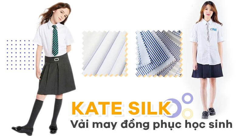 Vải Kate Silk dùng để thiết kế đồng phục học sinh