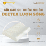 Gối cao su thiên nhiên Beetex Lượn Sóng_01