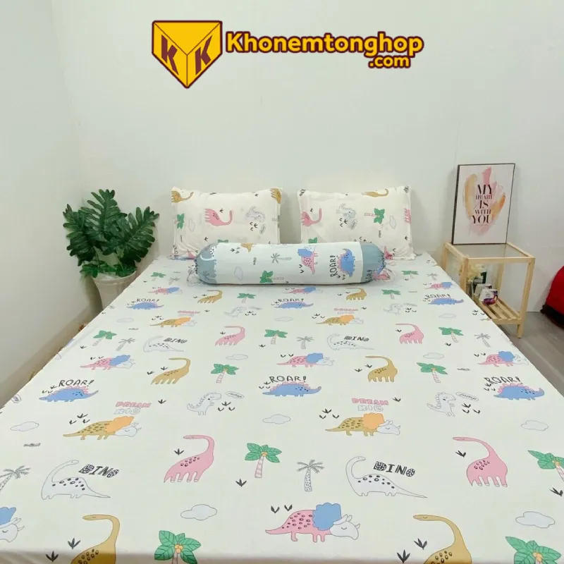 Drap giường từ chất liệu thun lạnh Hàn Quốc giá rẻ