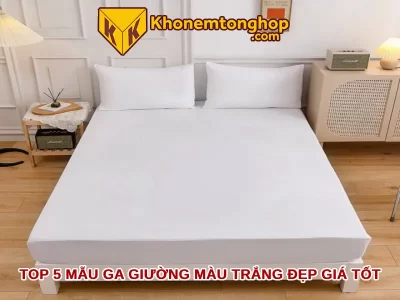 Top 5 mẫu ga giường màu trắng đẹp giá tốt [timect]