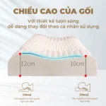 Gối cao su thiên nhiên Beetex Cool Massage Lượn Sóng 13 Gối cao su thiên nhiên Beetex Cool Massage Lượn Sóng 12