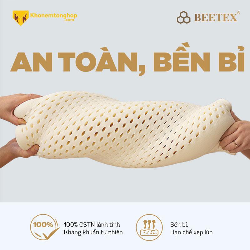 Gối cao su thiên nhiên Beetex Lượn Sóng bền bỉ và an toàn