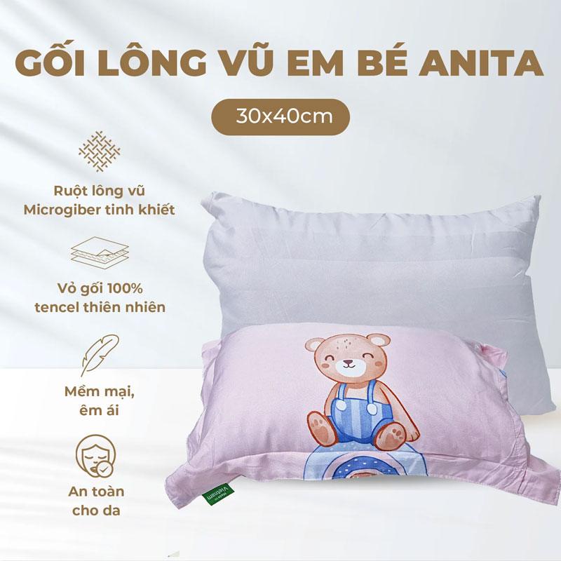 Gối Lông Vũ em bé Anita