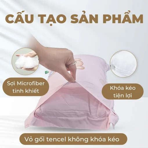 Gối Lông Vũ em bé Anita 3