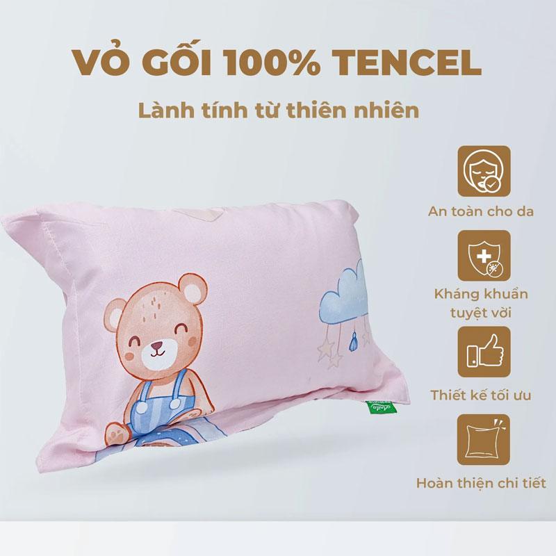 Vỏ gối Lông Vũ em bé Anita được làm từ 100% Tencel