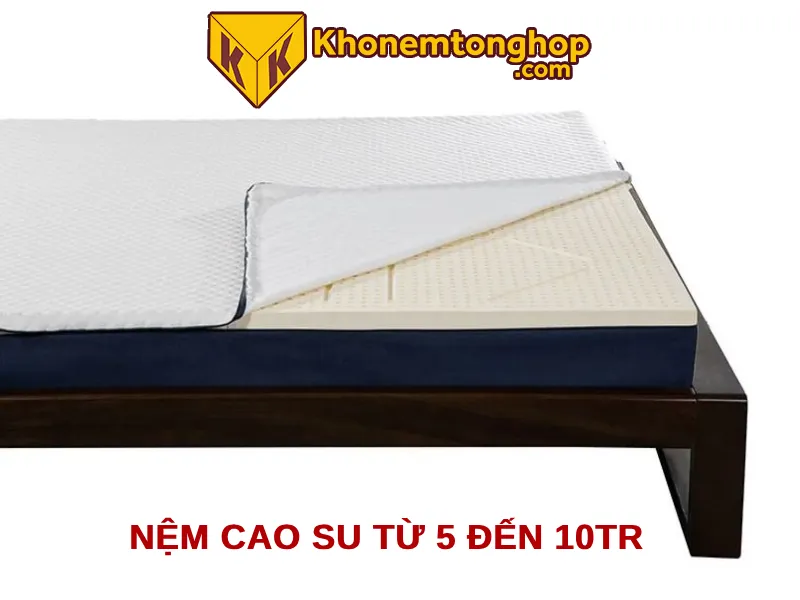 Nệm cao su từ 5 đến 10tr