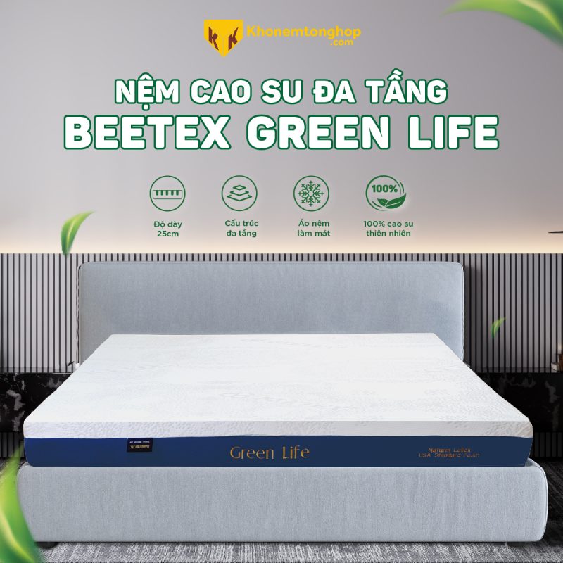 Nệm cao su đa tầng Beetex Green Life