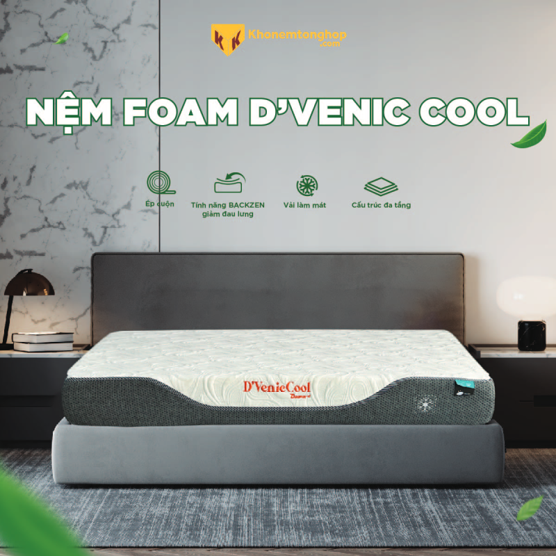 Nệm foam thoát ẩm và làm mát vượt trội