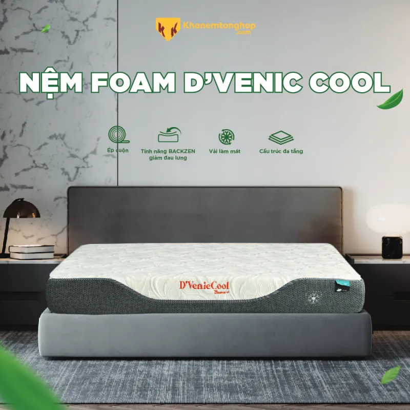 Nệm foam ứng dụng công nghệ cao, mang lại sự mát mẻ, dễ chịu