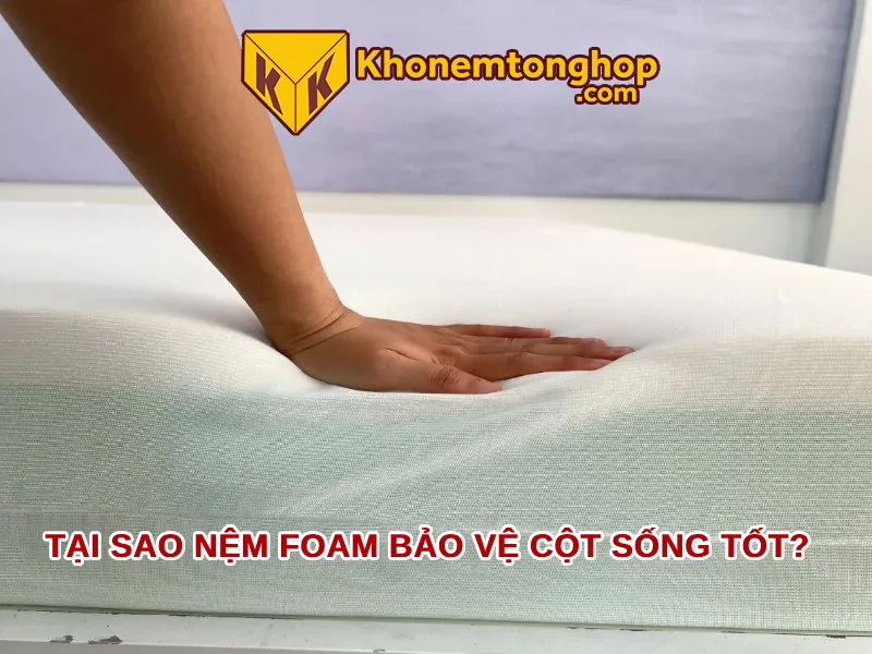 Tại sao nệm foam bảo vệ cột sống tốt?