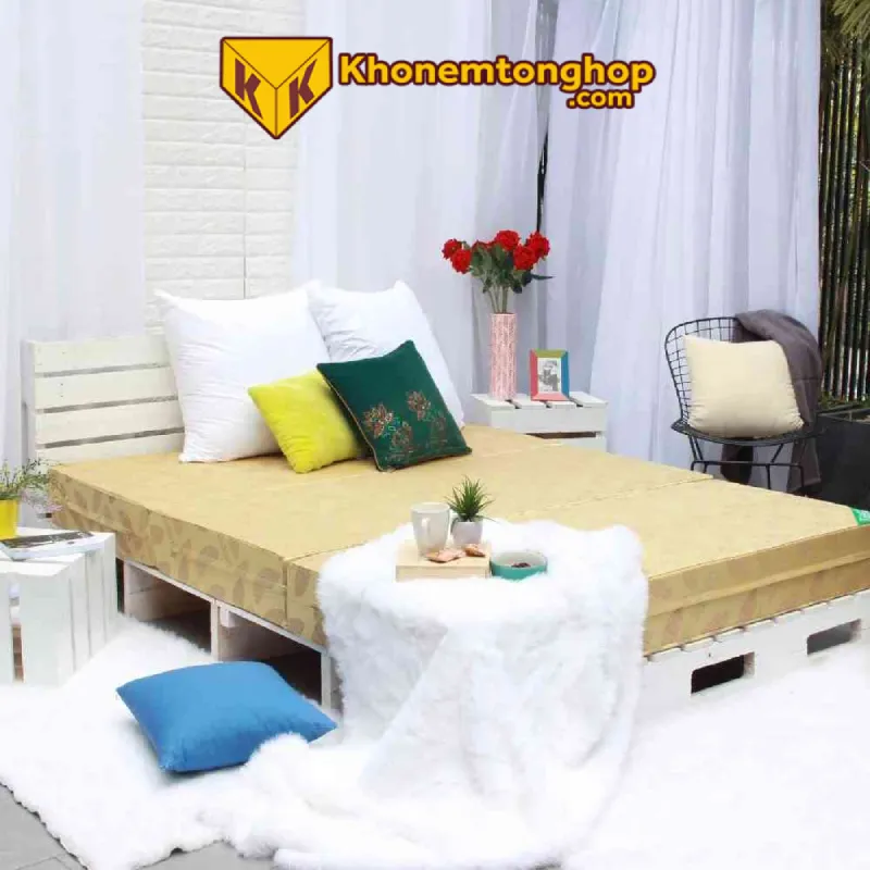 Báo giá nệm bông ép 1m x 1m8 (Liên hệ)