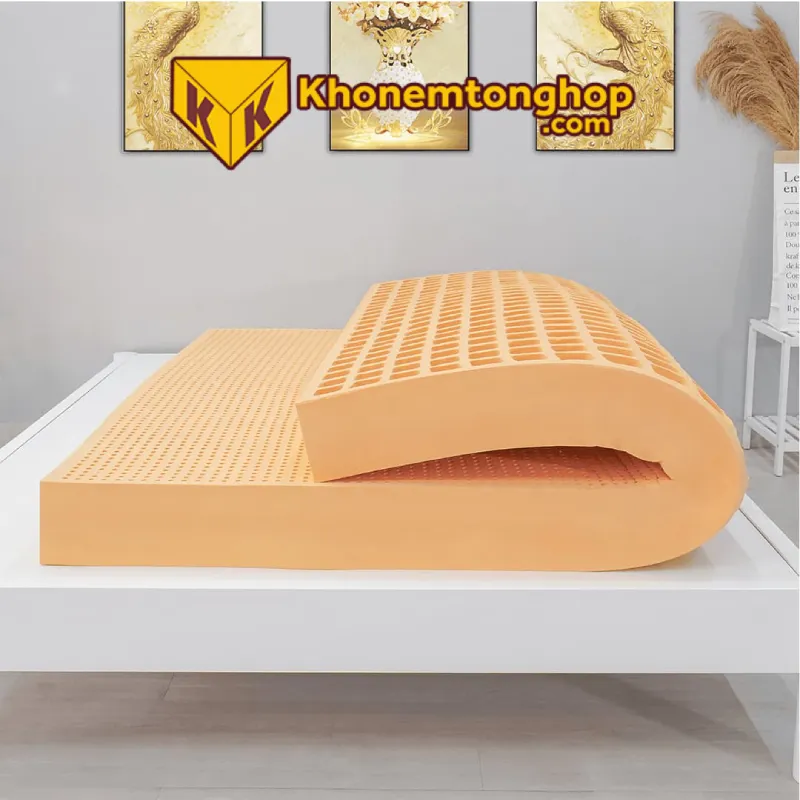 Nệm cao su 1m x 1m8 êm ái, nâng đỡ toàn bộ cơ thể người nằm