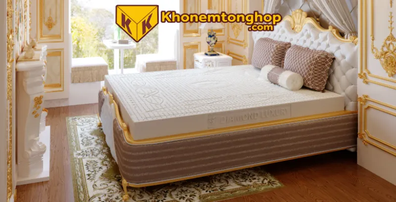 Nệm cao su 1m5 x 2m kháng khuẩn tốt, an toàn với sức khỏe