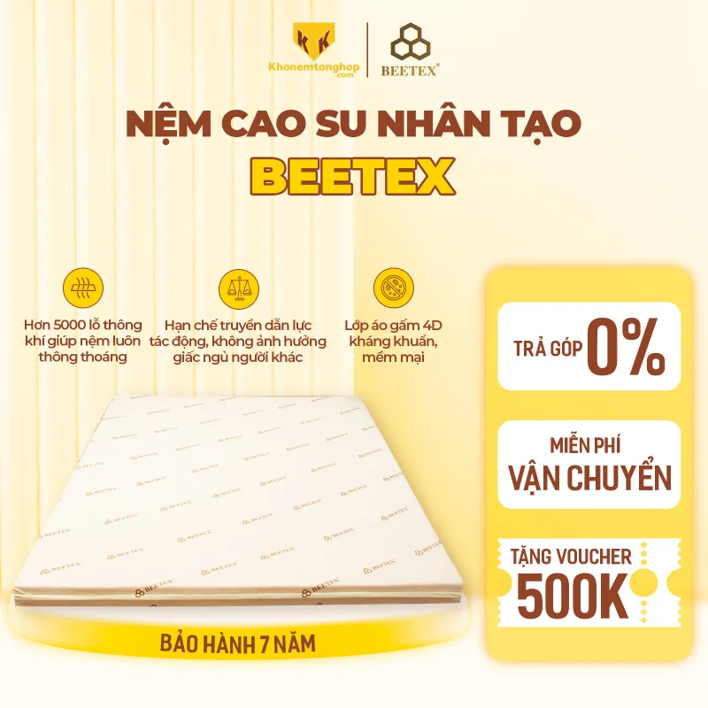 Nệm cao su nhân tạo 2m x 2m4 Beetex