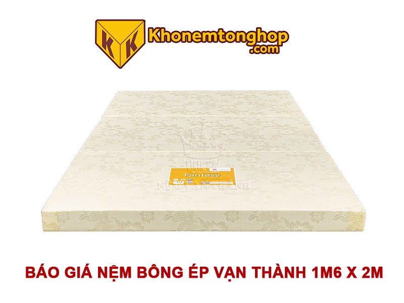 Báo Giá Nệm Bông Ép Vạn Thành 1m6 x 2m