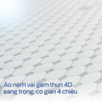 Áo nệm Beetex Foam sử dụng vải gấm thun 4D mềm mại và thoáng khí