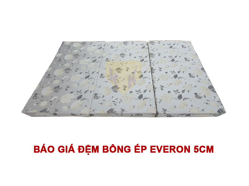 Báo giá nệm, đệm bông ép Everon 5cm