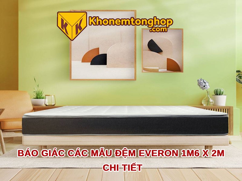 Báo giá các mẫu đệm everon 1m6 x 2m chi tiết 2024