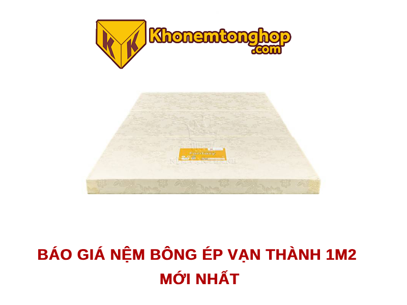 Báo giá nệm bông ép Vạn Thành 1m2 mới nhất [timect]