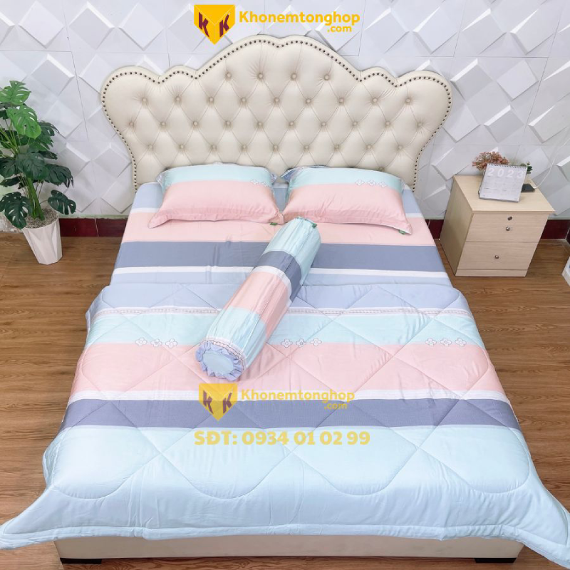 Bộ drap giường 1m2 than hoạt tính an toàn cho sức khỏe