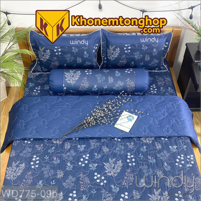 Bộ drap giường 1m2 vải cotton mềm mại