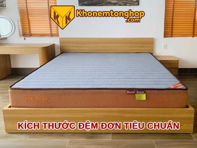 Kích thước đệm đơn tiêu chuẩn