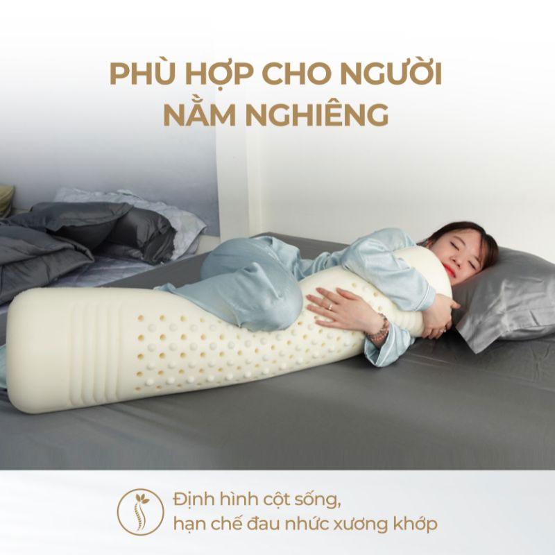 Gối ôm cao su Beetex 24 Gối ôm cao su Beetex phù hợp với người ngủ nghiêng