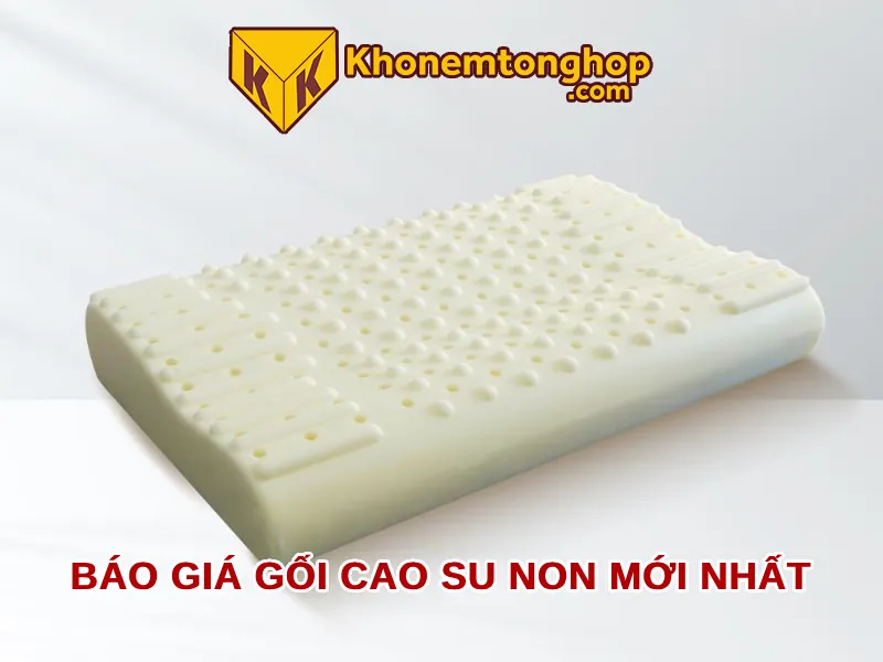 Báo giá gối cao su non mới nhất 2025