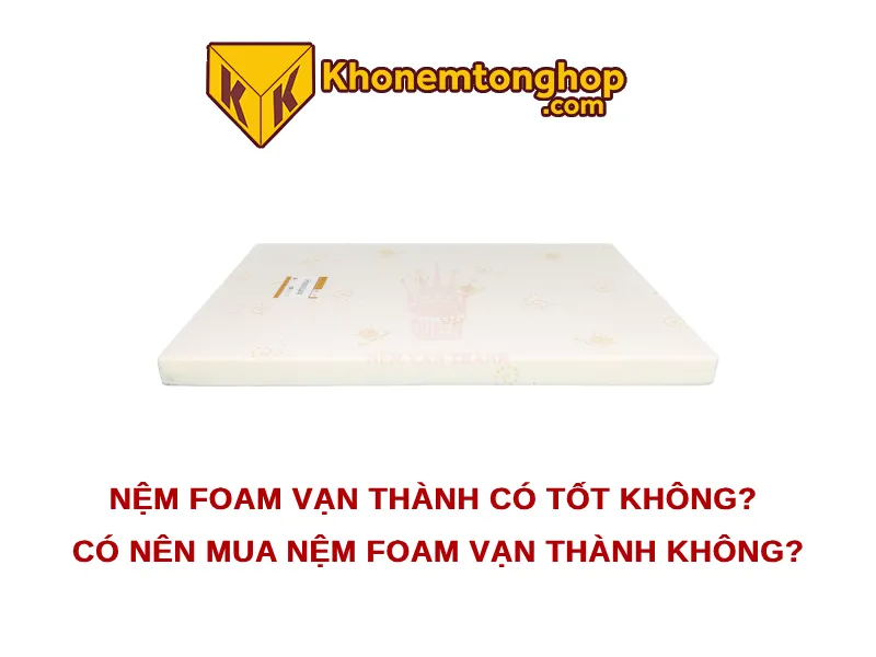Nệm foam vạn thành có tốt không? Có nên mua nệm foam Vạn Thành không? 1 Nệm foam vạn thành có tốt không? Có nên mua nệm foam Vạn Thành không?