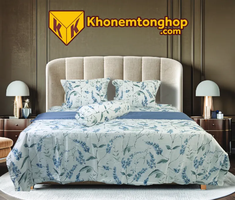 Drap bộ Tencel Luxury 60S (4 món) chất lượng, bền màu với thời gian
