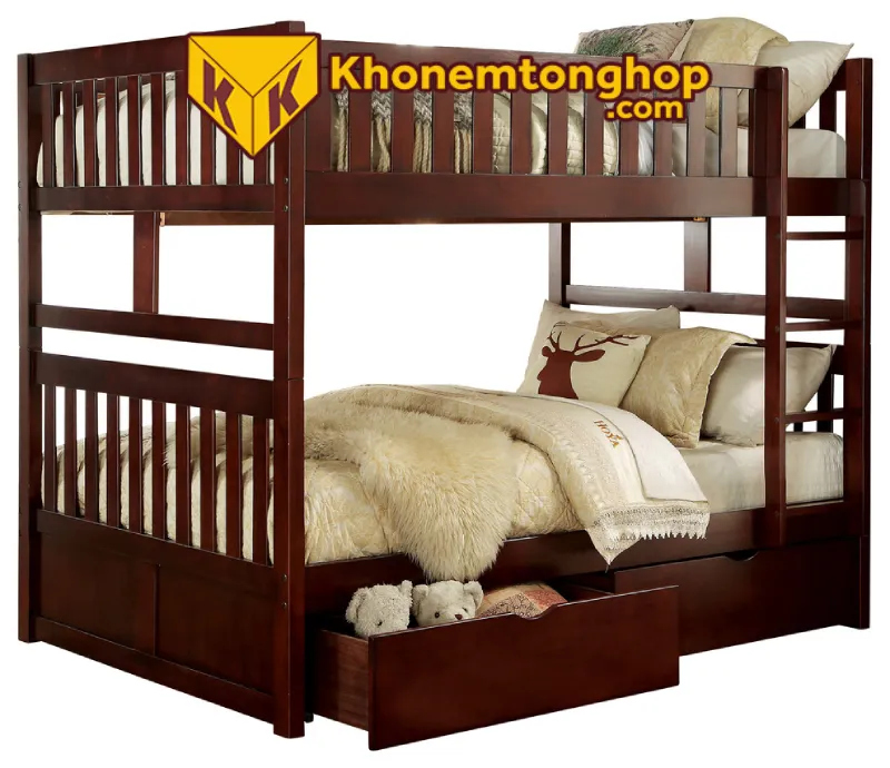 Giường gỗ tự nhiên