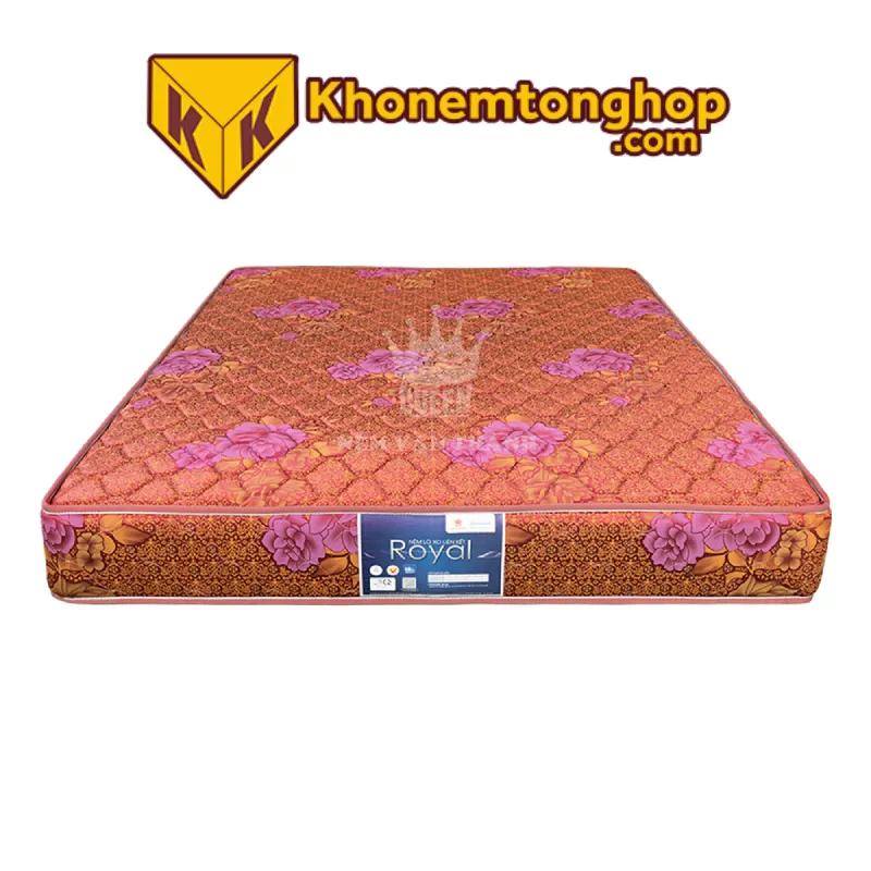 Nệm lò xo Vạn Thành 1m6x2m Royal Tricat 1 mặt vải 1 mặt chiếu