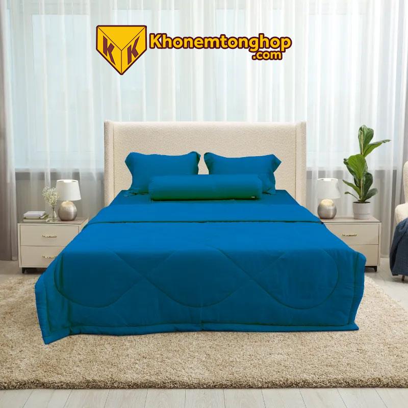 Drap Tencel Basic Annata - Xanh dương 6 Bộ Drap Tencel Basic Annata – Xanh Dương