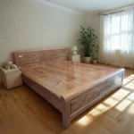Giường Gỗ Hương Xám Phủ Dạt Phản Ngăn Kéo 9